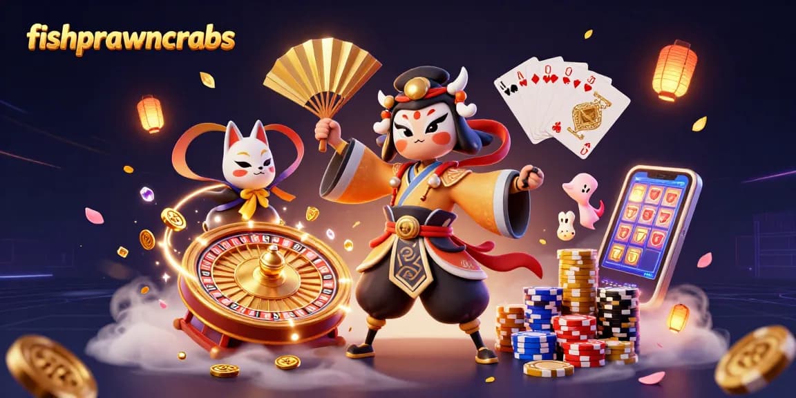Spin the wheel of fortune in fishprawncrabs while reveling in vibrant 3D casino action!