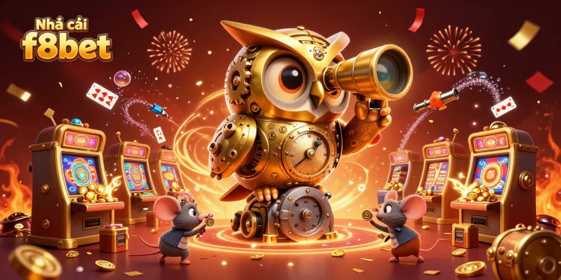 Discover winning strategies at Nhà cái f8bet in a vibrant, detailed casino scene.