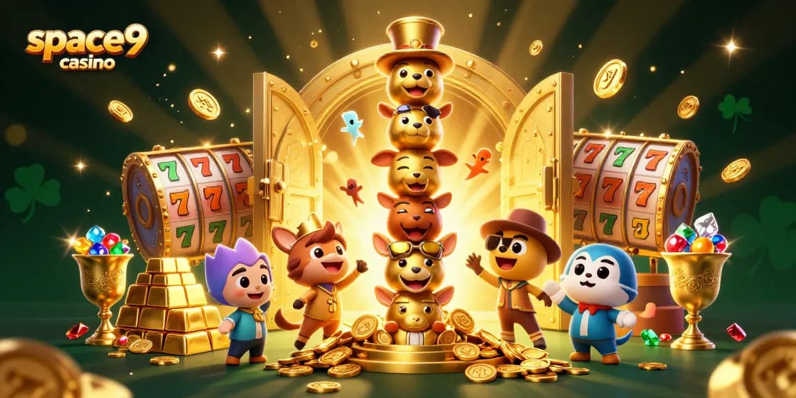 Win big at space9 casino with our exciting gaming scene featuring vivid game elements.