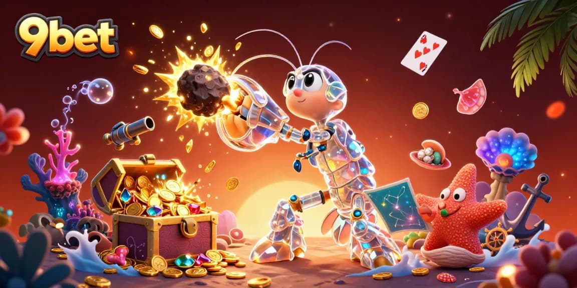 Experience thrilling gaming with 9bet's dynamic underwater adventure full of treasures.
