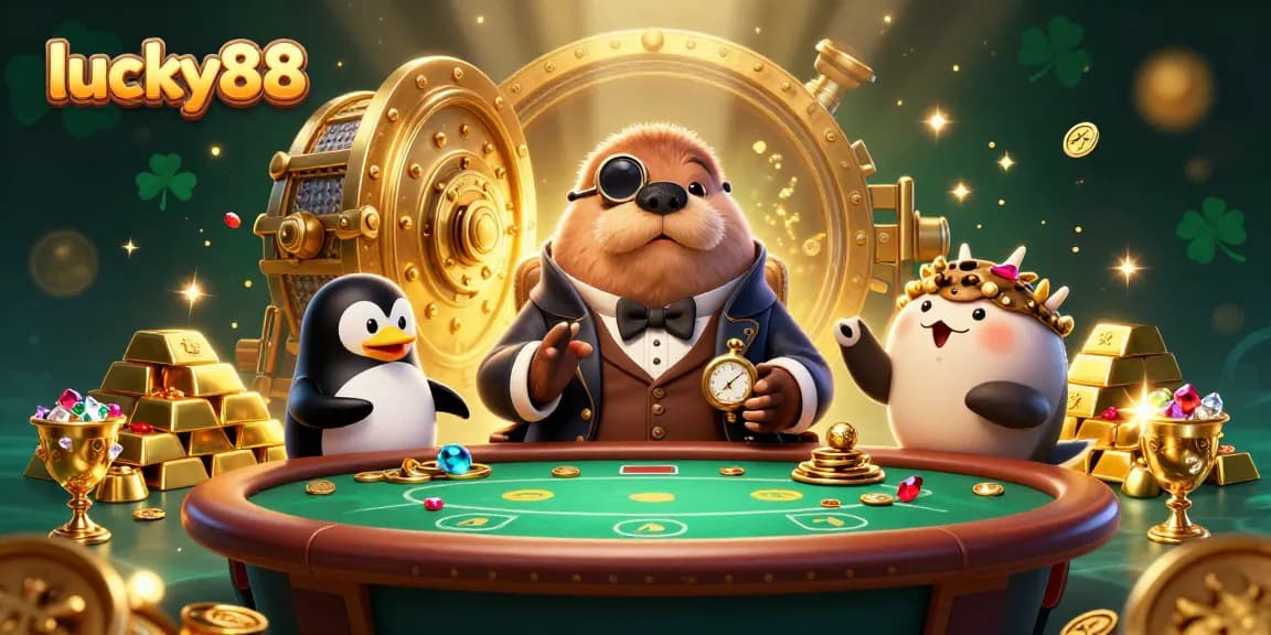 Experience thrilling gameplay with lucky88 at an underwater poker table featuring lively characters.