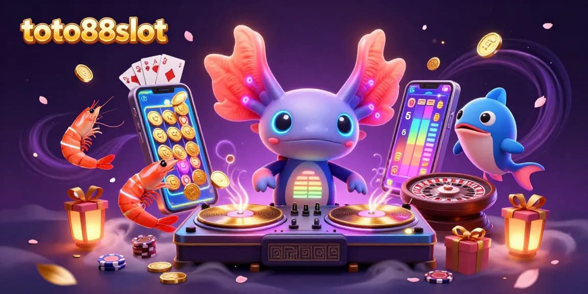 Experience thrilling gameplay with toto88slot as the vibrant axolotl DJ spins and wins!