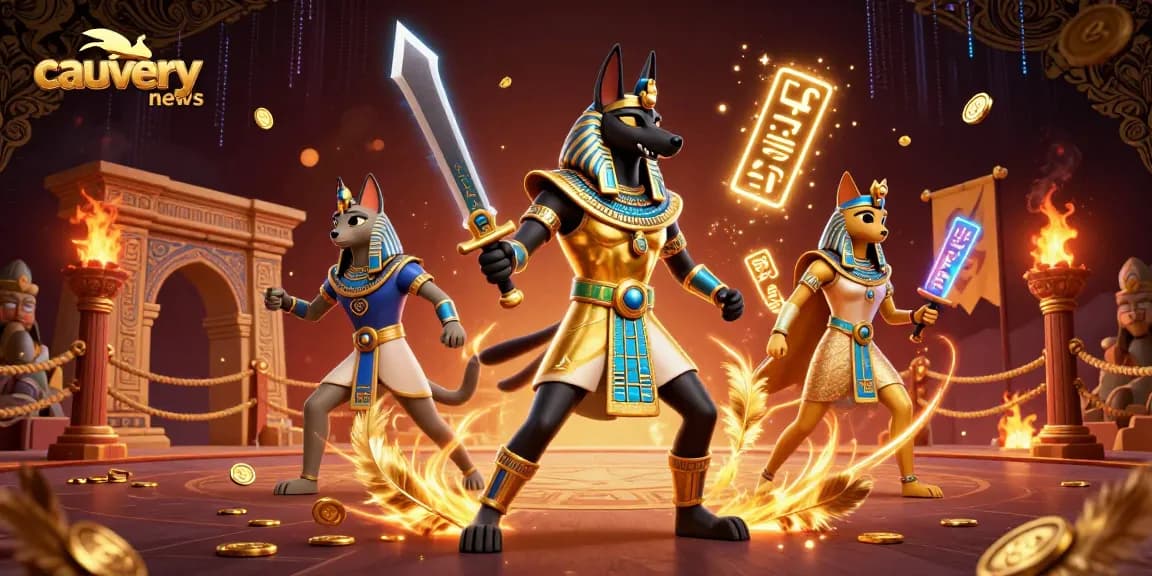 Cauverynews elevates your gaming with vibrant casino elements and stunning characters illustrating online betting.