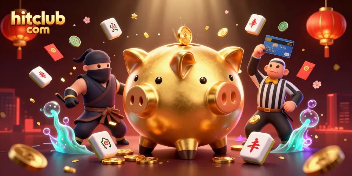 Experience excitement at hitclub com with a dynamic gaming scene, showcasing vibrant casino elements.