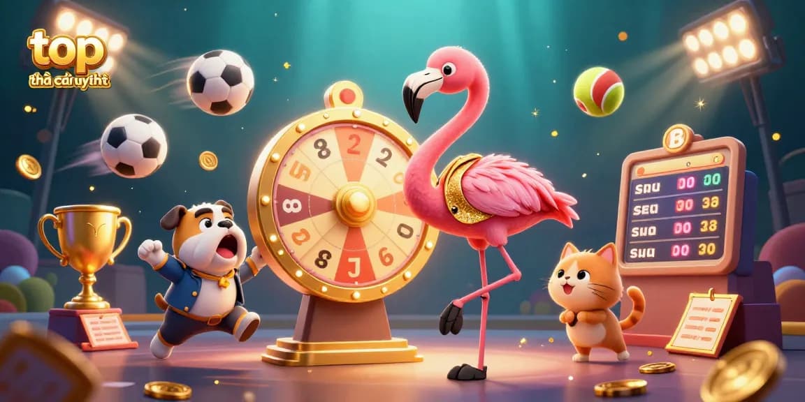 Experience thrilling online betting with top nhà cái uy tín showcasing vibrant casino elements and dynamic characters.