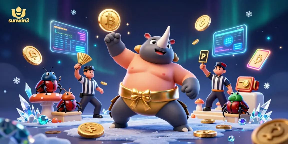 Experience thrilling gameplay with sunwin3 in a dynamic casino scene featuring a champion beetle and virtual currencies.