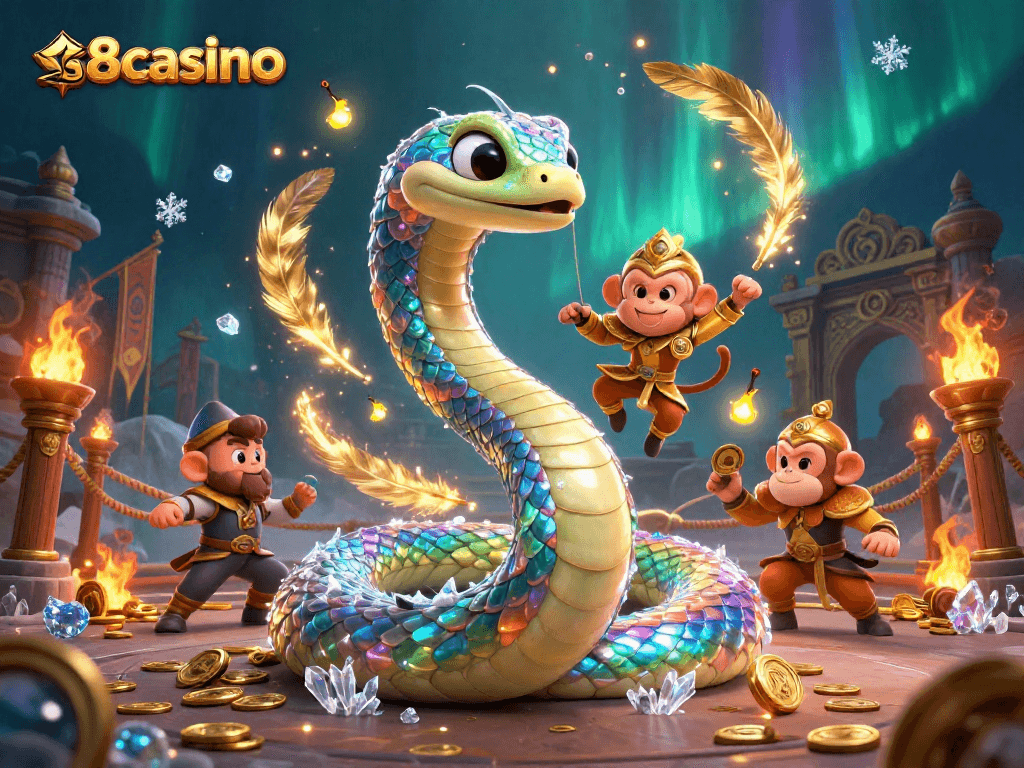 Join the excitement at s8casino, where players can engage with vibrant cartoon characters in a dynamic casino world.