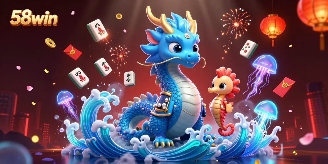Experience exciting gameplay at 58win with a captivating underwater casino scene featuring mystical creatures.