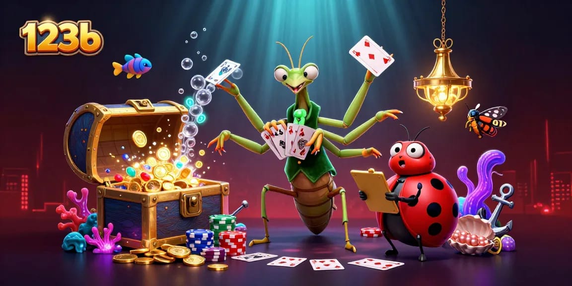 Experience thrilling gameplay at 123b with colorful treasure and dynamic casino elements.