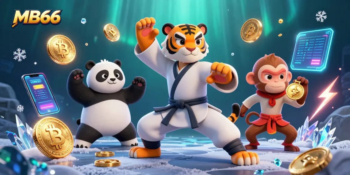 Win big with MB66 as the kung fu tiger master, panda disciple, and monkey student showcase dynamic gambling elements.