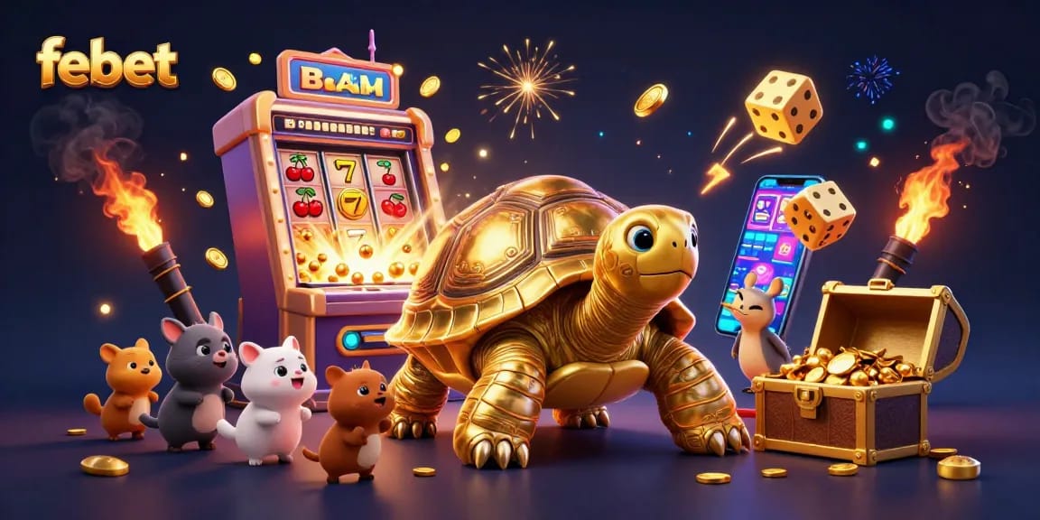 Play exciting games on febet with lively characters and a vibrant casino atmosphere