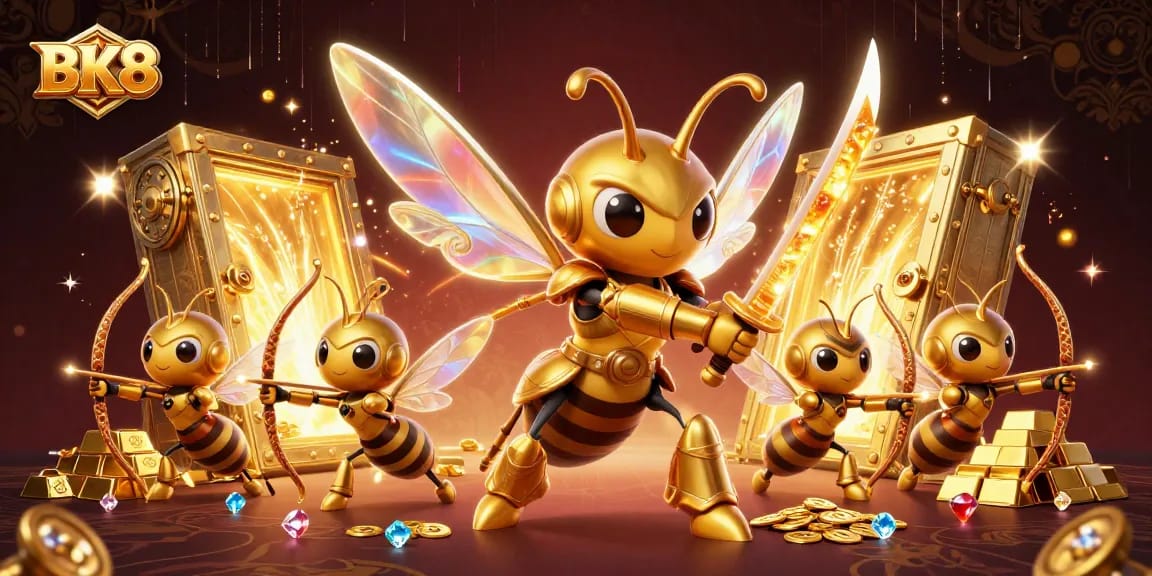 Spin the reels and win big with BK8's exciting casino adventures featuring vibrant characters.