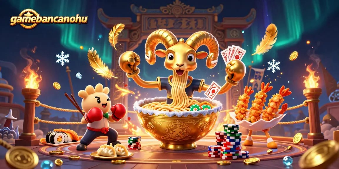 Engage in vibrant gameplay with gamebancanohu, featuring innovative gaming characters and dynamic casino elements.
