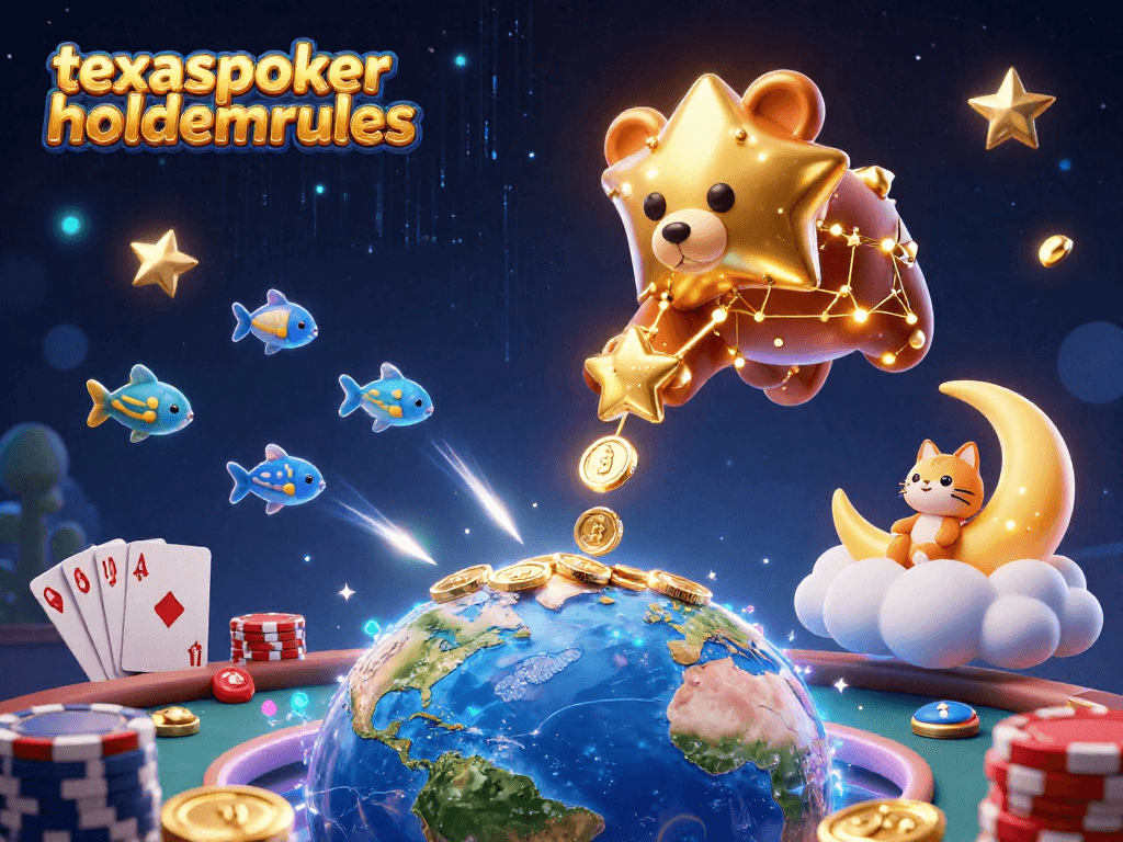 Experience the thrill of gameplay with texaspokerholdemrules as a constellation bear scoops poker chips.