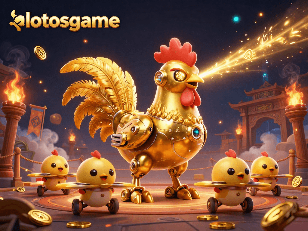 Experience thrilling adventures in lotosgame with a vibrant scene full of action and excitement.