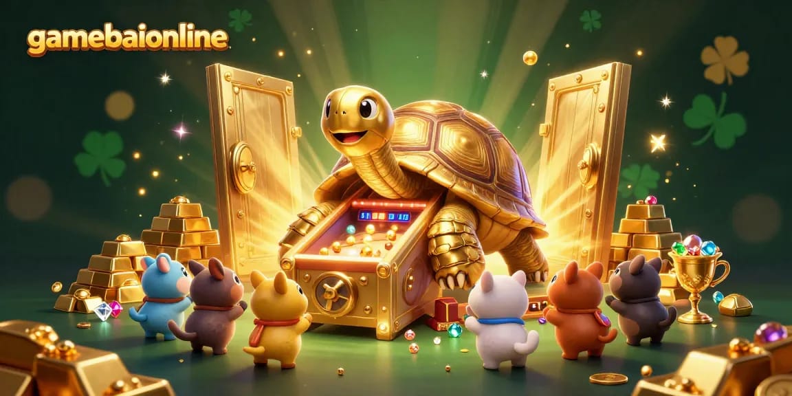 Experience high-intensity gameplay at gamebaiionline with a vibrant casino scene full of treasures.