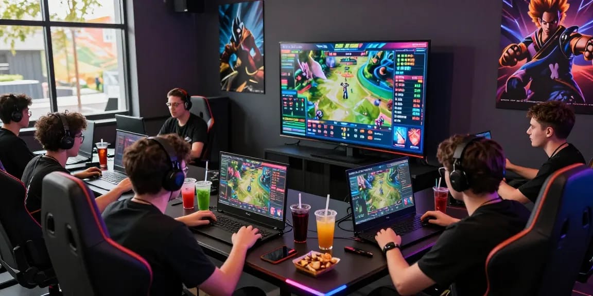 LUCK8 gaming scene with friends enjoying live betting excitement and vibrant atmosphere.