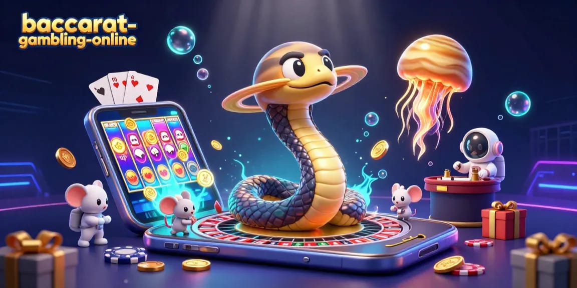 Engaging baccarat gaming scene with baccarat-gambling-online elements in a vibrant and dynamic setup.