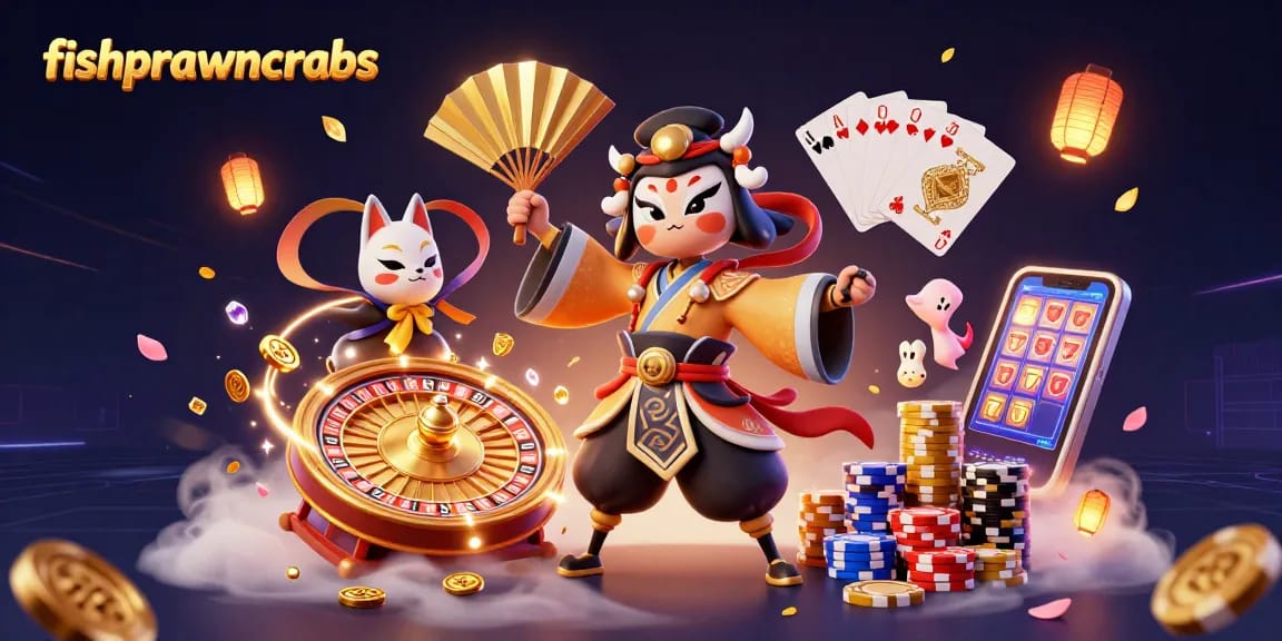Spin the wheel of fortune in fishprawncrabs while reveling in vibrant 3D casino action!