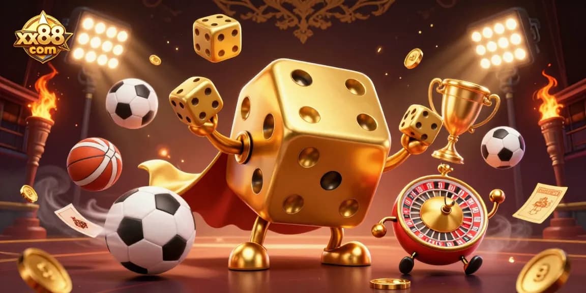 Experience the thrilling world of xx88 com with engaging sports betting activities in a vibrant casino scene.