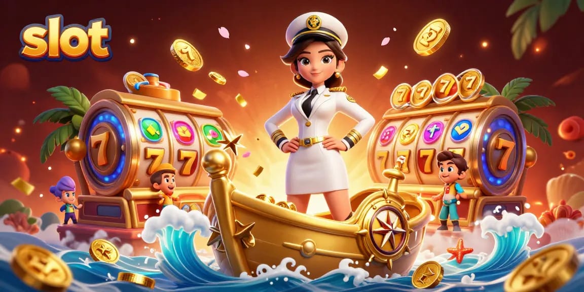 Play exciting slot games with a stunning Asian-inspired casino illustration filled with vibrant symbols.