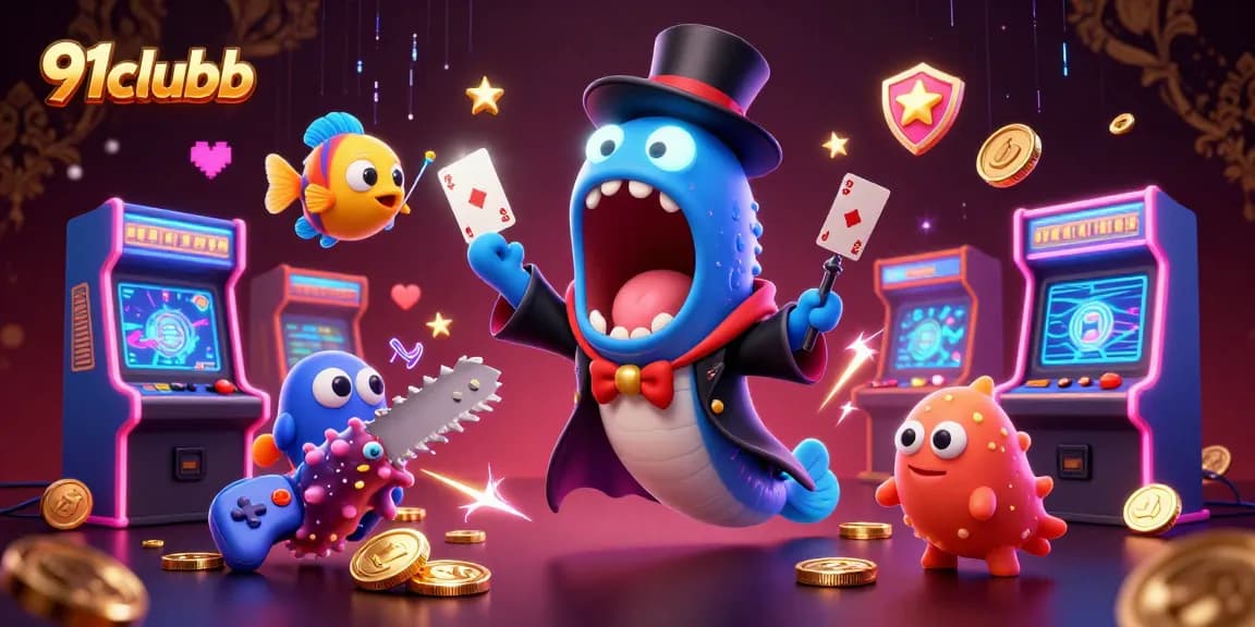 Experience the thrilling casino action of 91clubb with vibrant characters and gameplay elements.