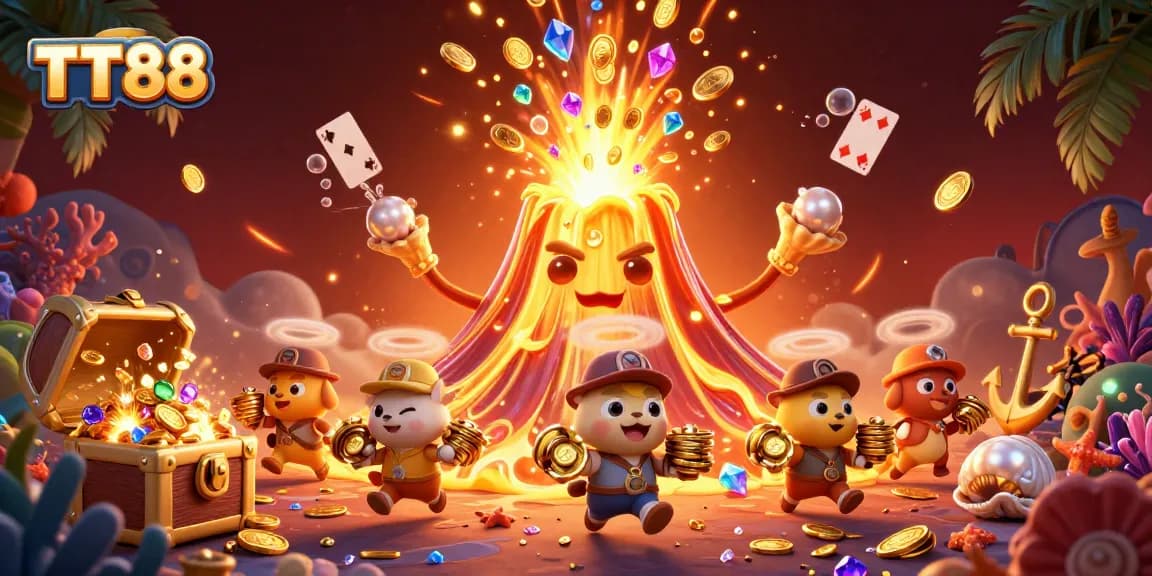 Experience the thrilling TT88 volcano casino as it erupts with treasures and dynamic gaming elements for players.