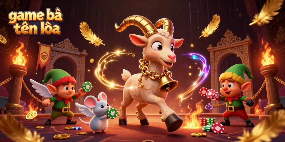 Win exciting rounds in game bài tiến lên with a lively 3D casino illustration featuring fun characters.