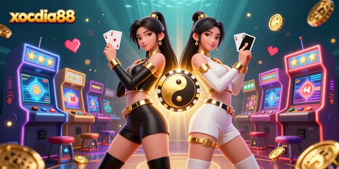 Experience the thrill of xocdia88 with stunning visuals of dynamic gaming action and vibrant casino elements.