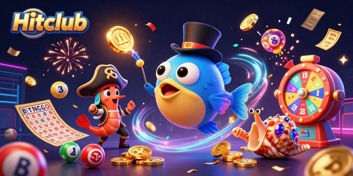 Engage with Hitclub while enjoying exciting lottery moments featuring vibrant characters and rich game elements.