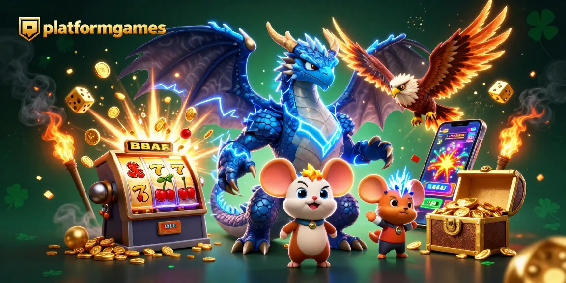 Platformgames presents a thrilling casino experience with magical characters and slot machines bursting with excitement.