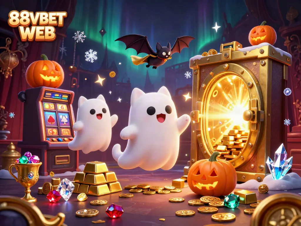 Experience the excitement of 88VBET WEB with a vibrant, captivating casino scene.