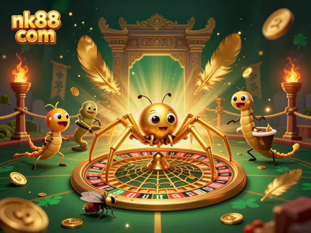 Spin into excitement at nk88 com with a golden spider and casino roulette magic.