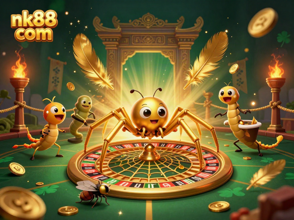 Spin into excitement at nk88 com with a golden spider and casino roulette magic.