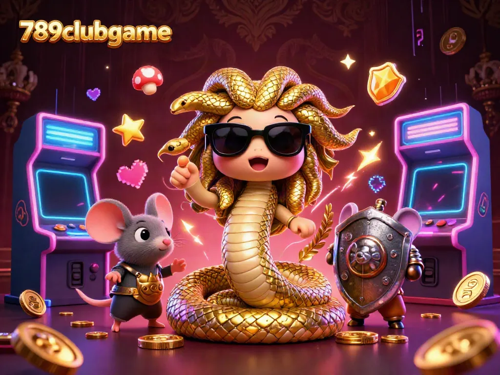 Engage in thrilling gameplay at 789clubgame with vibrant casino elements and adorable characters.