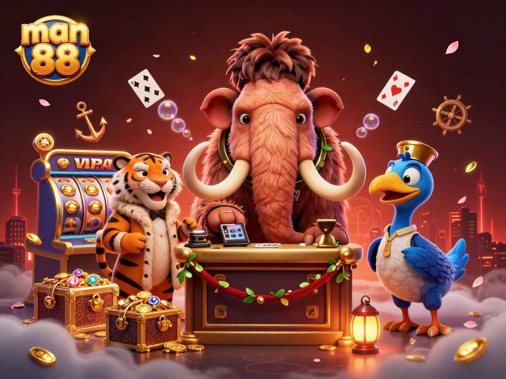 Experience the excitement of man 88 casino as a mammoth checks IDs at the door