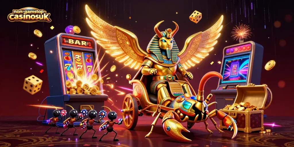 Join the fun at non-gamstop-casinosuk with a dazzling array of slots, games, and the excitement of jackpots!