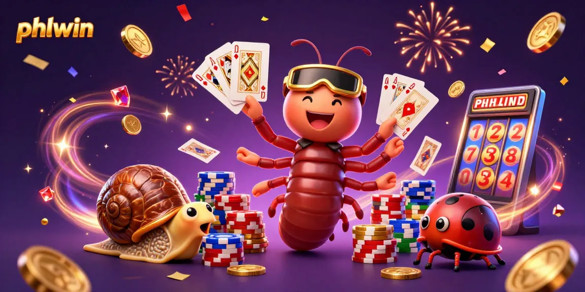 Spin and win at phlwin with a lively casino scene featuring unique characters and vibrant game elements.