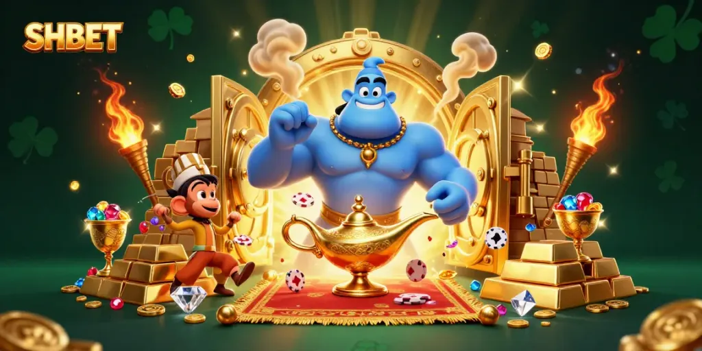 Experience the thrill of gaming with SHBET as the genie of luck unleashes riches!