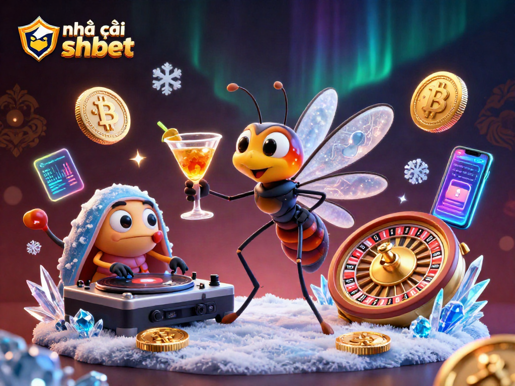Experience the excitement with nhà cái shbet's vibrant casino elements and characters in a thrilling scene.