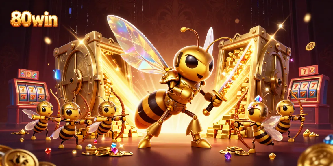 Engage in the thrilling action of 80win with a vibrant casino atmosphere featuring stunning game elements and characters.