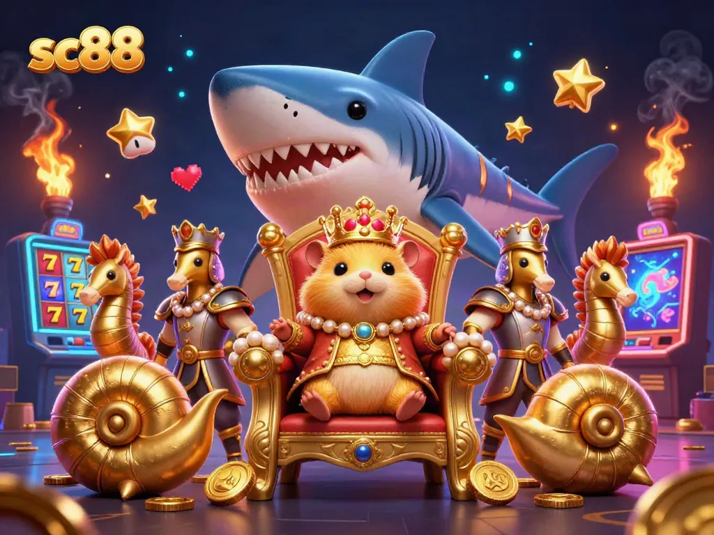 Experience thrilling slots gameplay with the vibrant sc88 casino scene featuring gaming elements.