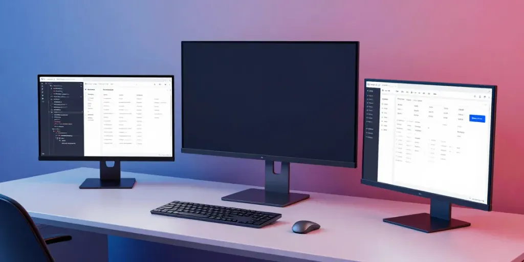 Buy .co.uk domains in a modern developer workspace featuring advanced software development tools.
