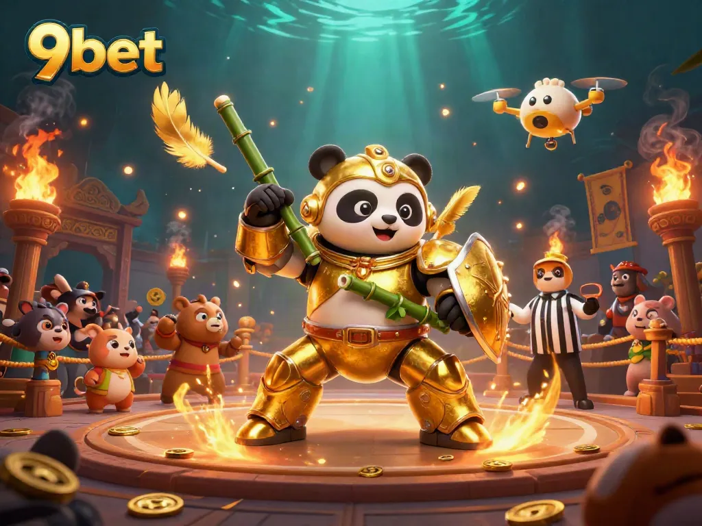 Experience the thrill of betting at 9bet with dynamic casino-inspired 3D illustration.