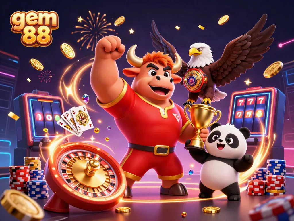 Engage with the exciting world of gem 88 casino featuring dynamic characters and vibrant gaming elements.