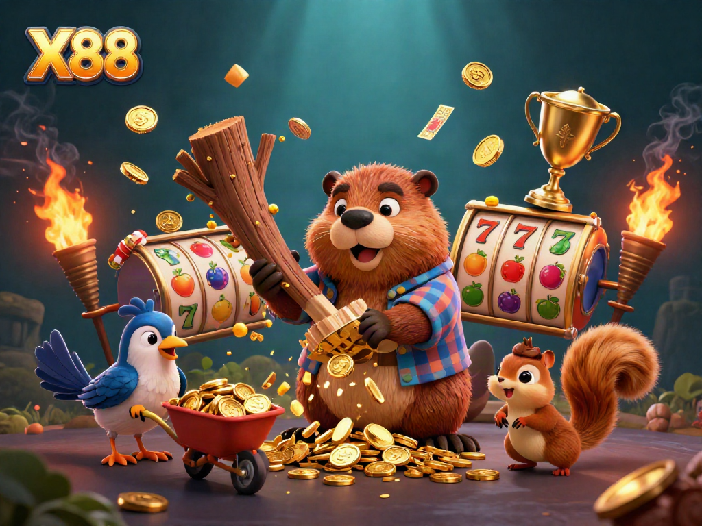 X88 brings thrilling slot jackpots to life through animated characters and treasures.