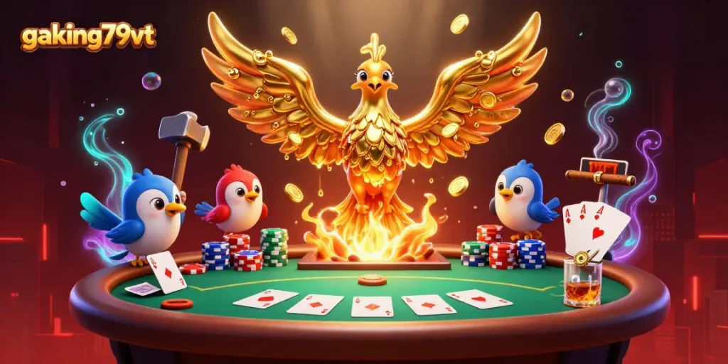 Engage with gaking79vt as molten golden phoenix and sparrow assistants showcase elite poker strategy.