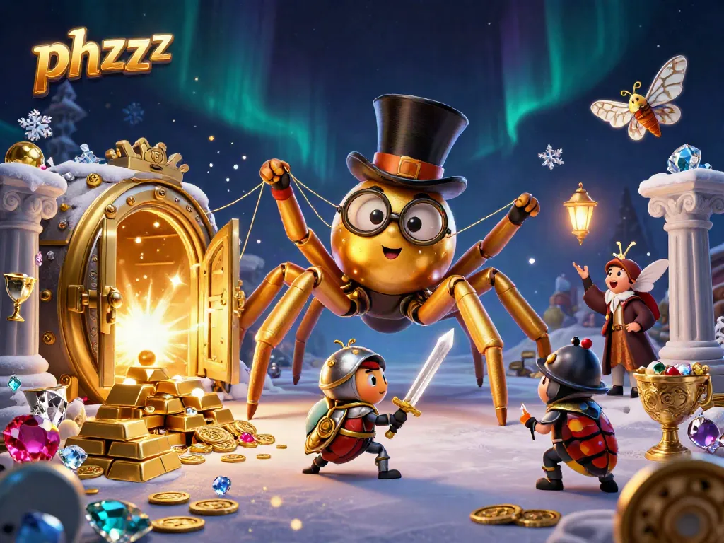 Engage in thrilling fantasy gameplay with phzzz, featuring unique characters in a vibrant casino scene.