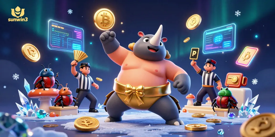Experience thrilling gameplay with sunwin3 in a dynamic casino scene featuring a champion beetle and virtual currencies.