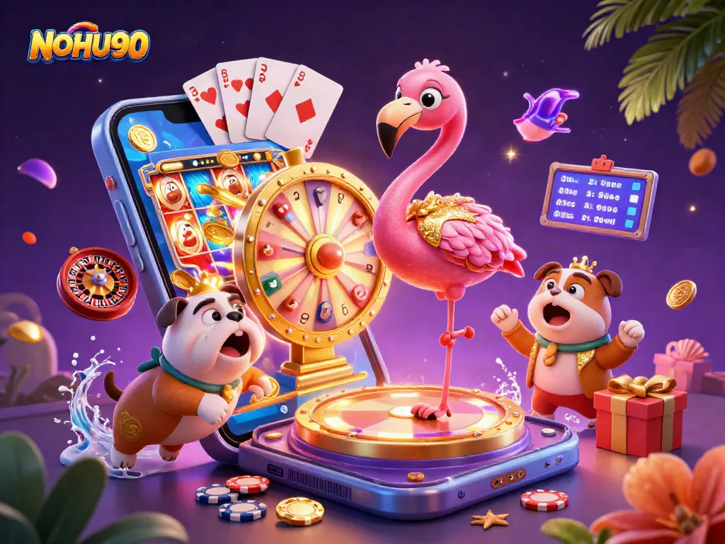 Engage with NOHU90's vibrant slot games and big prizes in this dynamic casino scene.